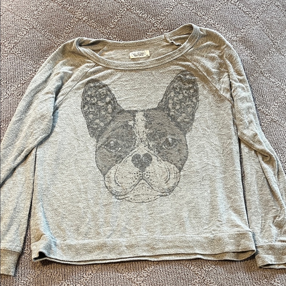 Lauren moshi bulldog sweatshirt XS